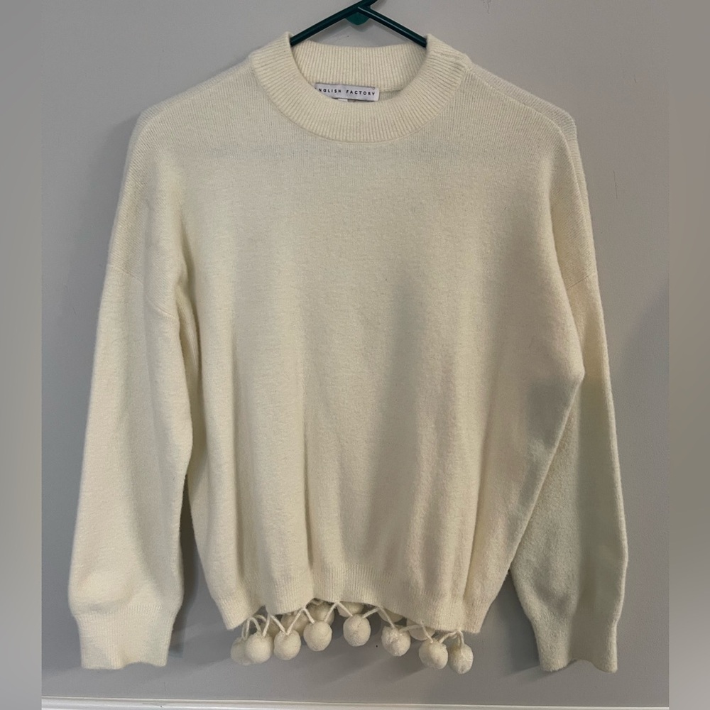 English Factory Ivory Knit Top